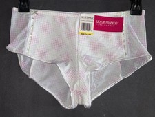 Lily Of France Pure Charm Y2K Sheer Trim M Panty Shortie Bikini Underwear