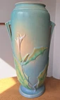 LARGE ROSEVILLE THORNAPPLE ART DECO VASE #824-15 c.1937 EXCELLENT CONDITION