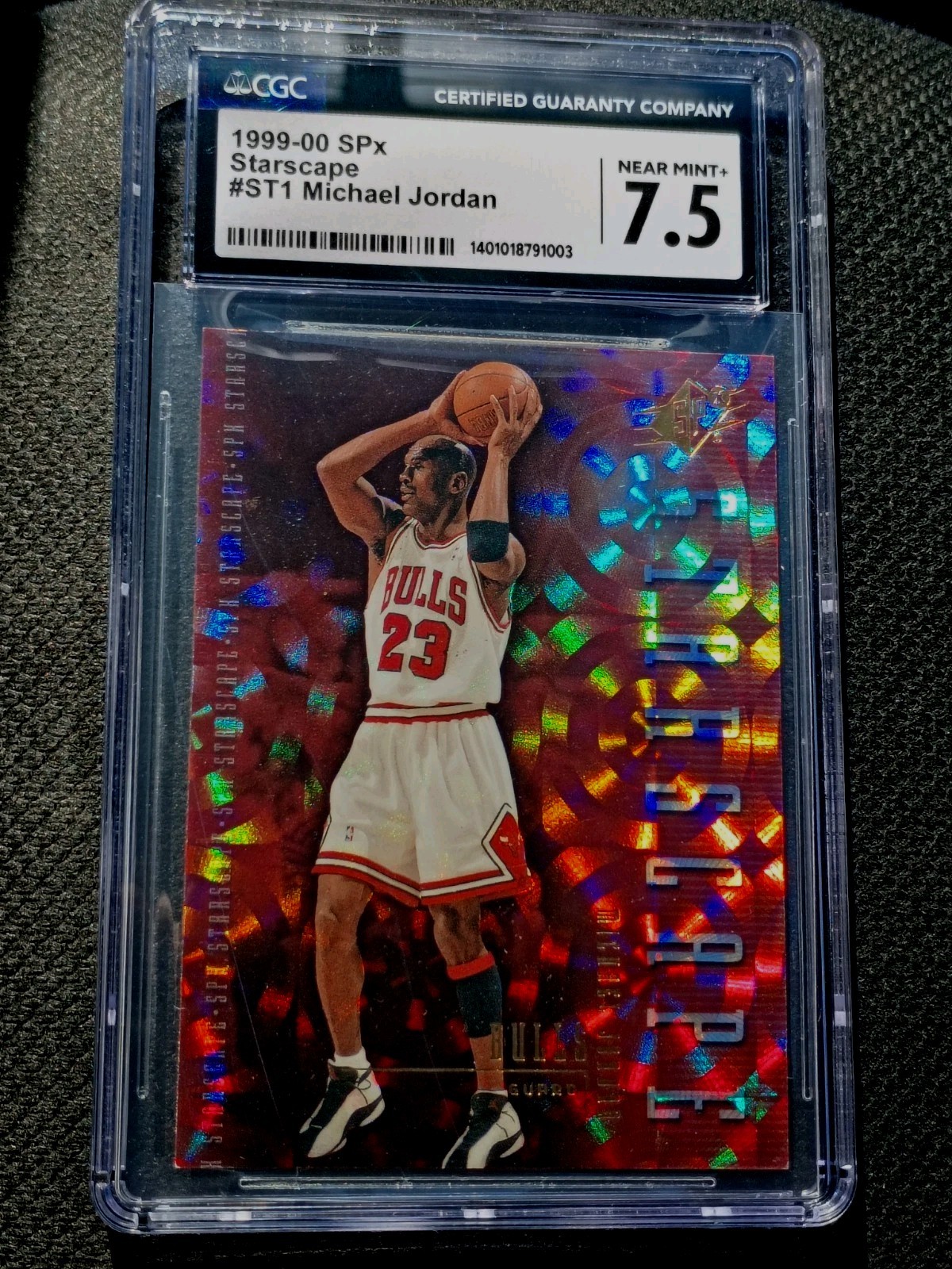 1999 SPx Starscape Michael Jordan Insert#ST1 Refractor Super Rare Ssp