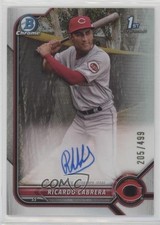 2022 Bowman Chrome Prospect Refractor 205/499 Ricardo Cabrera #CPA-RCA Auto 1b8c