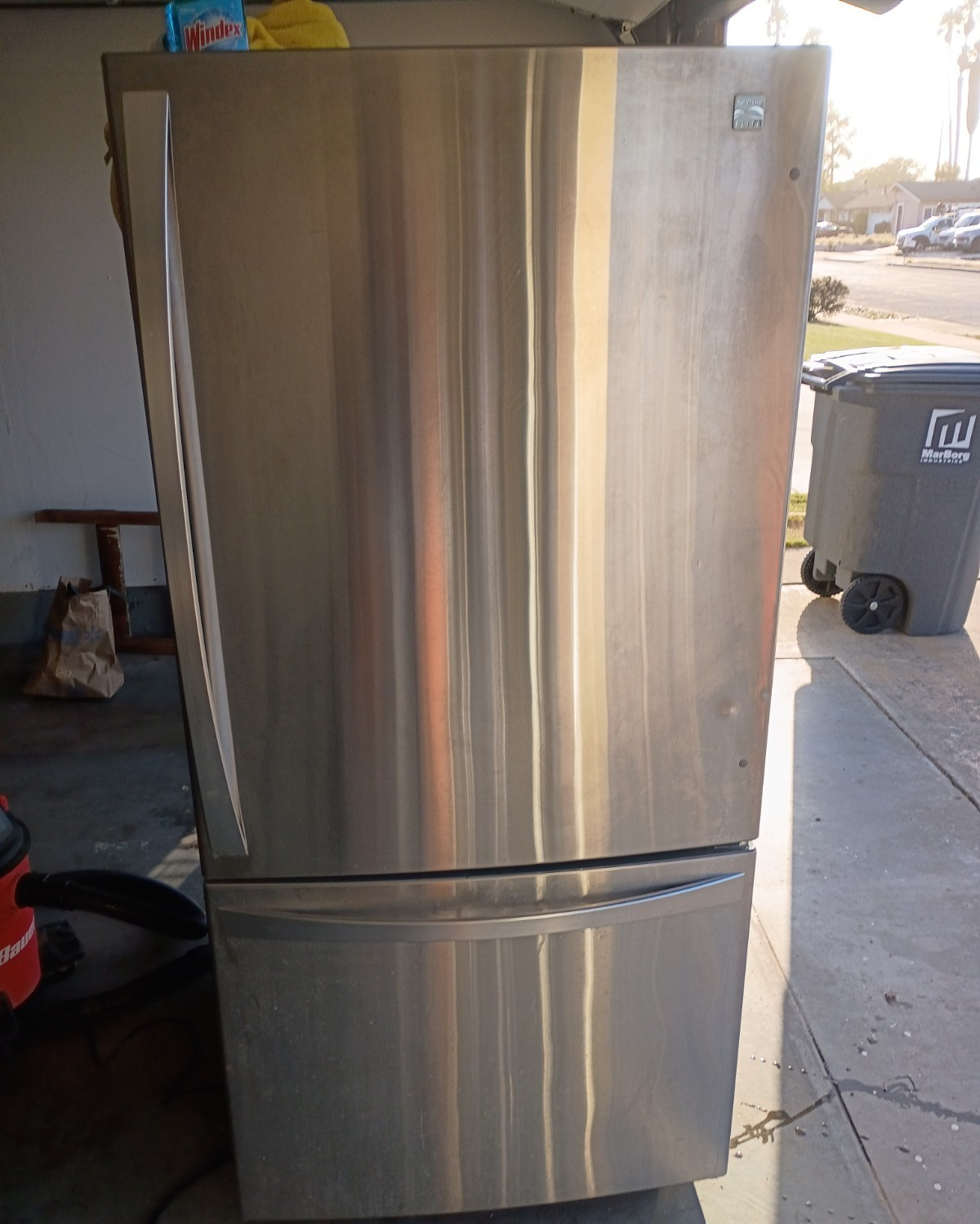 Kenmore Elite Stainless Steel Bottom Freezer Refrigerator Counter Depth