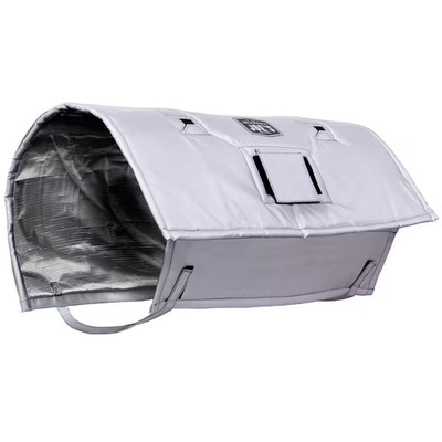Custom-Fit Highland Offset Charcoal Smoker and Grill Jacket Cover in Black