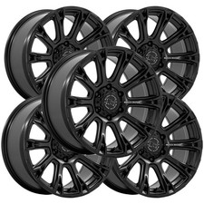 (Set of 5) Black Rhino BR020 Diamondback 20x9 5x5
