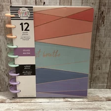 Happy Planner 12-Month Undated Classic Disc Bound Planner Just Breathe Wellness