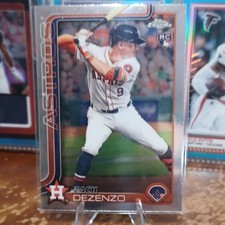 Topps 2025 Chrome Zach Dezenzo #294 Rookie Houston Astros Baseball Card