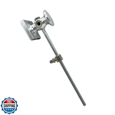 TUOREN Dual Sided Bass Drum Beater, Rubber Square and Metal Round Heads Kick 