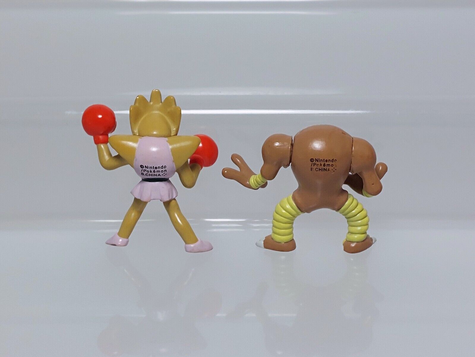 Hitmonchan Hitmonlee Pokemon Full Color Advance Figure Bandai Q02 1.1-1.25in