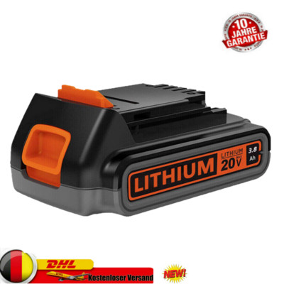 LBXR20 Für BLACK+DECKER Akku 18V Lithium BL2018 BL1318 BL4018 BL1518 
