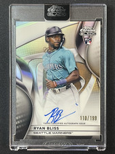 RYAN BLISS /199 ROOKIE REFRACTOR ON CARD AUTO AUTOGRAPH 2025 TOPPS CHROME BLACK