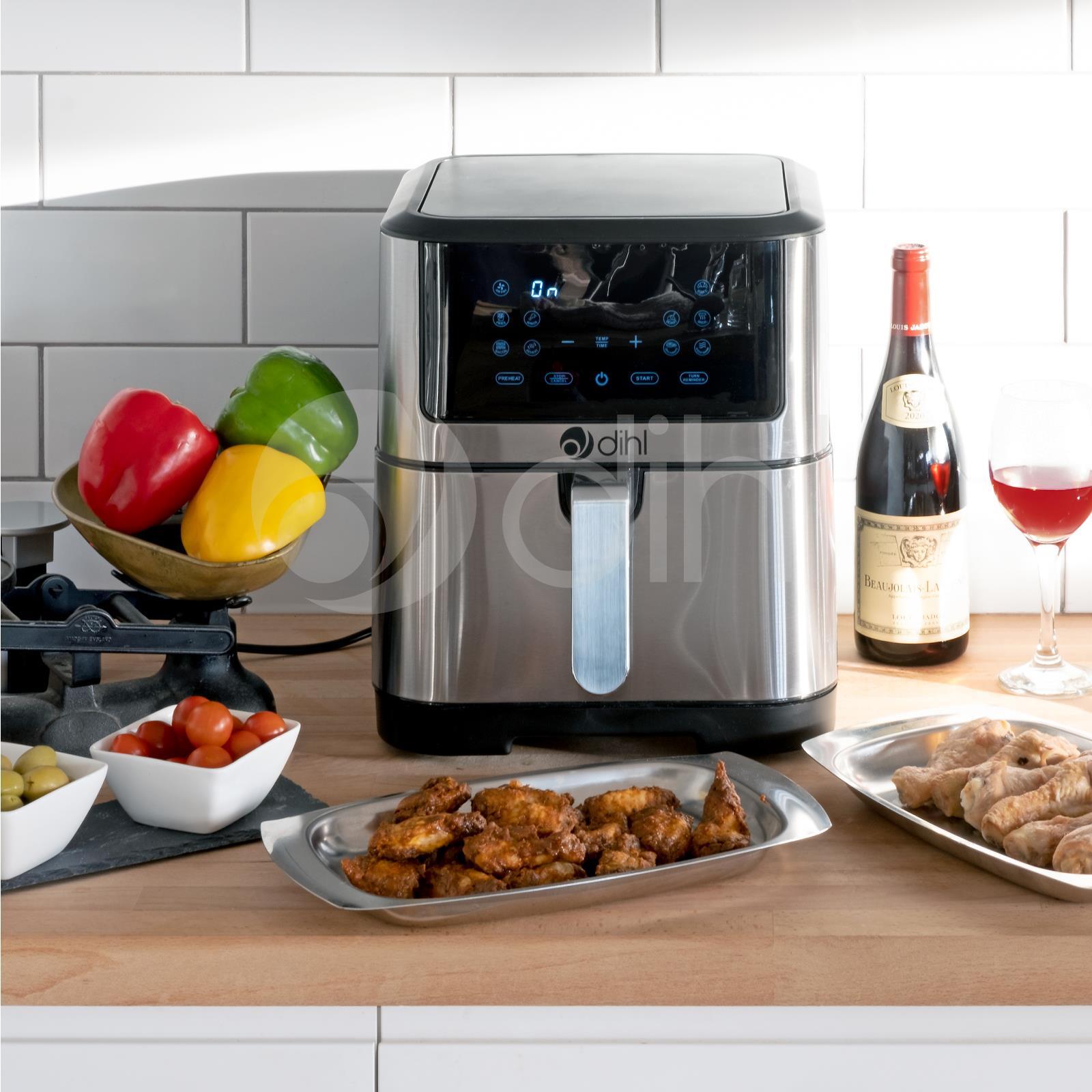 Dihl 8L Air Fryer Steel LED Rapid Healthy Cooker Oven Low Fat Free Food dihl-8l-air-fryer-steel-led-rapid-healthy-cooker-oven-low-fat-free-food