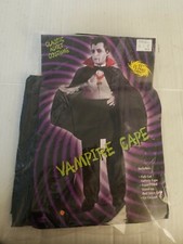 45" Vampire Cape Solid Black Taffetta Halloween Costume Accessory