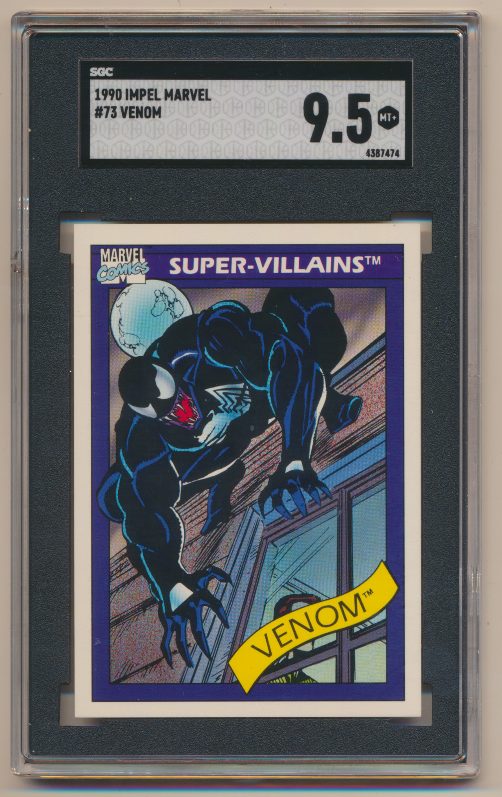 1990 Impel Marvel Universe Series 1 Venom #73 SGC Graded 9.5