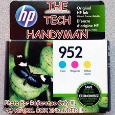 3-PACK HP GENUINE 952 COLOR INK NO RETAIL BOX OFFICEJET PRO 8200 8210 8218