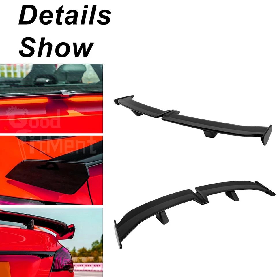For Mazda RX-8 RX-7 RX-3 RX-4 55" Pro Style Rear Trunk Spoiler Wing Matte Black - Image 3 of 4