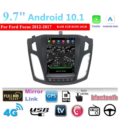 9.7'' Car Stereo Radio GPS Mirror Link OBD FM RDS For Ford Focus 2012-2017 - Afbeelding 6 van 11
