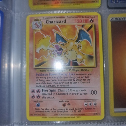 Pokemon Card Charizard 04/102 - Zdjęcie 3 z 4