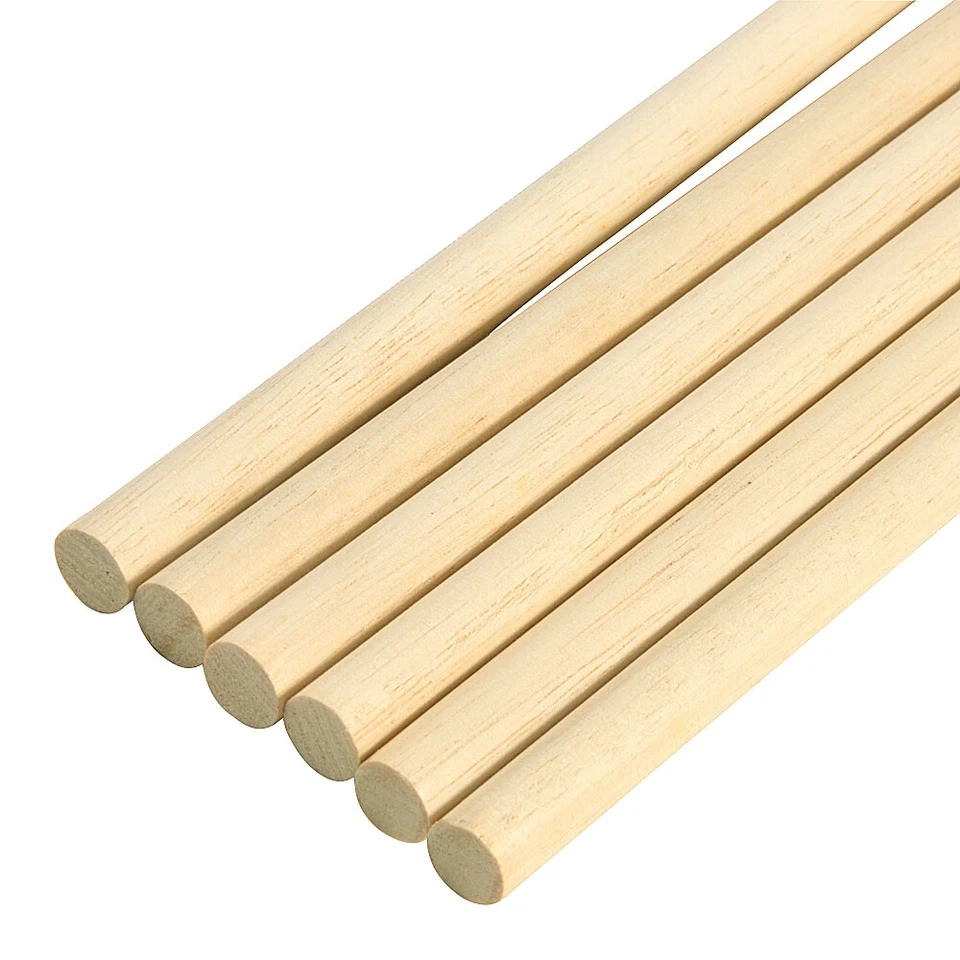 12pcs Wooden Arrows Shaft Diameter 8-9mm Handmade DIY Bow Hunting Shooting - Image 3 of 4