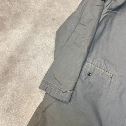 L.L Bean Trench Coat Womens Large Button Checkered Lined Mac Jacket, Grey - Picture 4 of 10