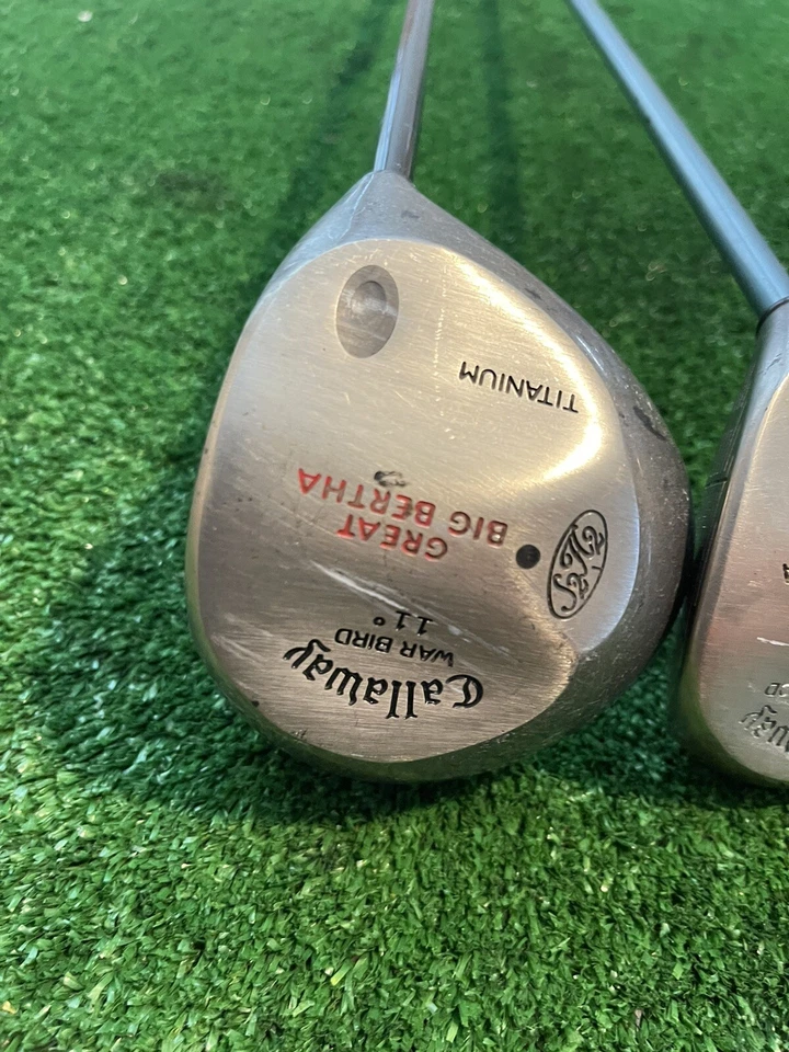 Callaway Great Big Bertha Titanium Woods Set Driver & 7 Light Graphite Shafts - Image 2 of 4