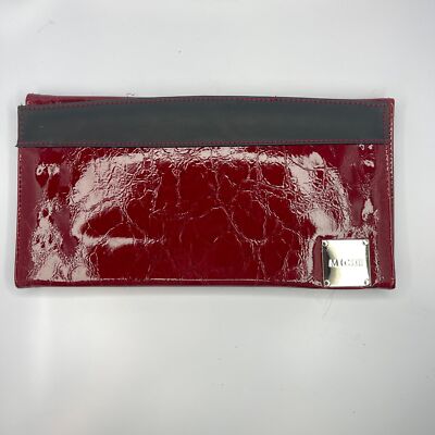 Miche Classic  Claire  Red Patent Leather Black Trim Purse Shell