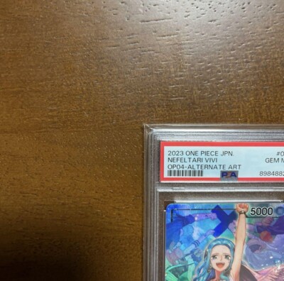 PSA 10 Nefeltari Vivi OP04-001 Leader Alternate Art Japanese One