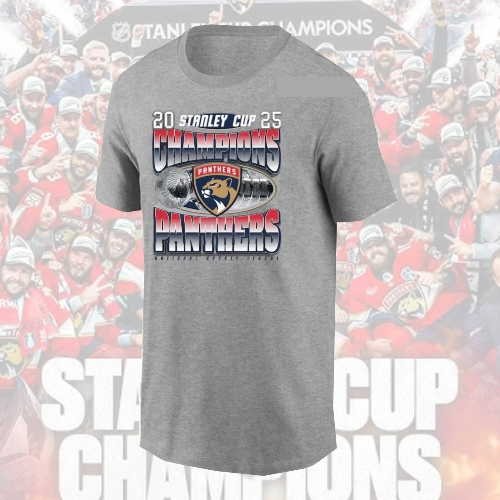 Florida Panthers 2025 Stanley Cup Champions Full Design T-Shirt