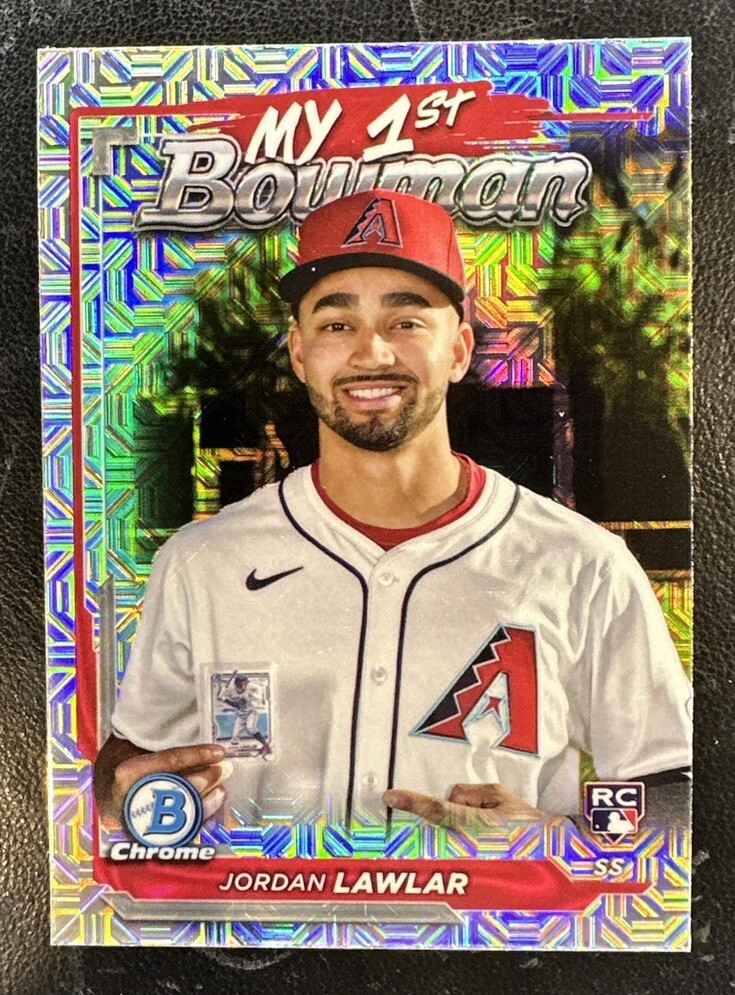 2024 Bowman Chrome Jordan Lawlar My 1st Mojo Refractor Rookie Card RC M1B-12