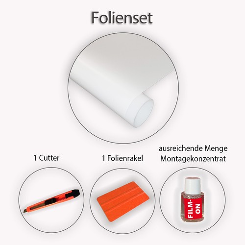 17,85€/m² Milchglas Fensterfolie Glasdekor Sichtschutz Tür Praxis Büro Möbel - Bild 4 von 10