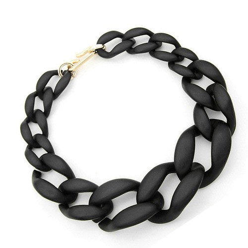 Choker Necklace Women Acrylic Chunky Chain Statement Long Link Big Fashion US - Picture 2 of 4