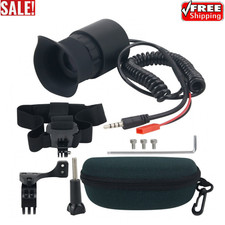 V760A-3 Wearable Head Mounted Display 0.39" OLED 12X Eyepiece Diopter Adjustable