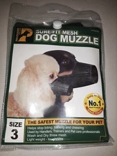 NEW Proguard Sure-Fit Dog Muzzle Mesh Size 3