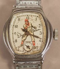 RARE! 1930's Dizzy Dean, St. Louis Cardinals, Wristwatch by Everbrite Watch Co. 