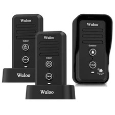 Wireless Doorbell Voice Intercom Rechargeable Door Bell Ring for Home Security