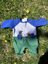 Vintage Baby Embroidered Cookie Monster  Elmo Sport Team 63 One Piece 6-9months