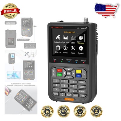 V8 Finder2 DVB-S/S2/S2X Satellite Finder with 3.5'' HD LCD - Portable & Reliable