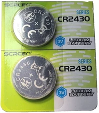 CR2430 2PK 3V LITHIUM (GREAT EXP 12/29) DL2430 ECR2430 FREE SHIP AND SHIPPING