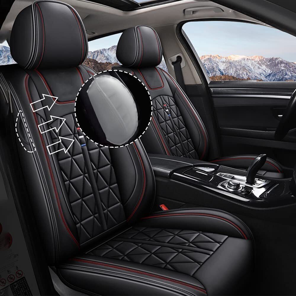 SUV Car 5-Seat Covers Faux Leather Protector Pad For Mitsubishi Lancer 2012-2017