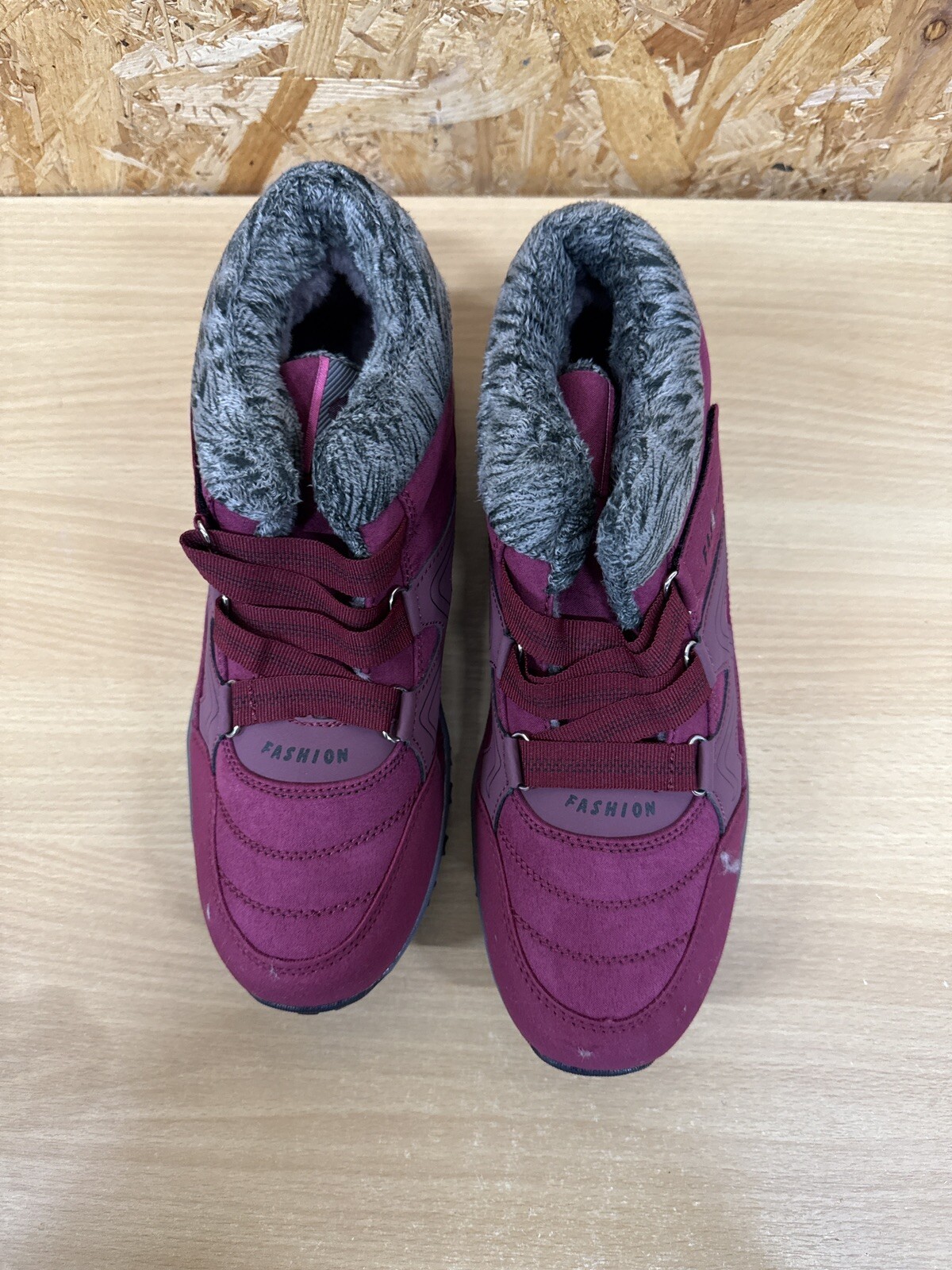 SAOLA Stivali da trekking moda uomo taglia 9 (EU 43) fodera calda invernale suola antiscivolo