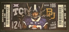 TCU Horned Frogs Baylor Bears Football Ticket 11/24 2017 Travin Howard Pic. Stub