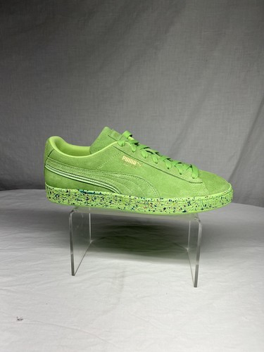 lime green puma suede