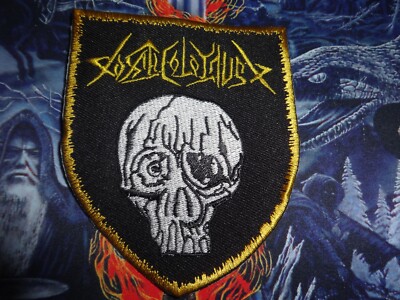 Toxic Holocaust Shape Patch Shield Muncipal Waste Exodus Ghoul