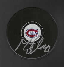 Mike Weaver Signed Montreal Canadiens Puck