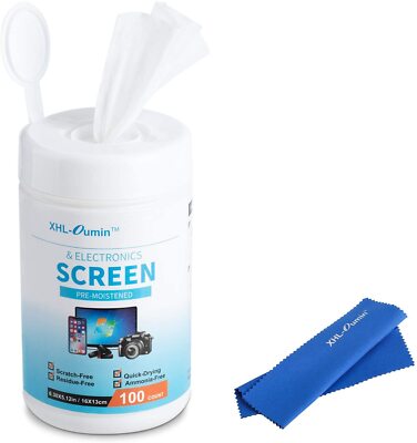 Monitor Wipes, Pre-Moistened Computer Screen Wipes for Electronics, Computer ...