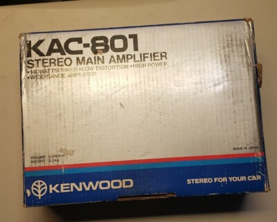 【新品デッドストック】KENWOOD KAC-801 メインアンプ 旧車 新品デッドストック】KENWOOD KAC-801 メインアンプ 旧車 - メルカリ