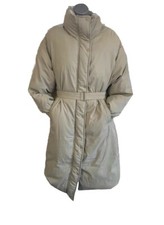 Bershka Apple Green In Colour Puffer Full Zip Longline Coat Size L Oversized Fit