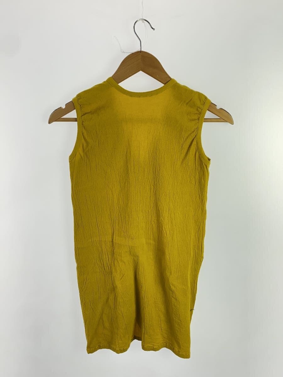 me ISSEY MIYAKE◆カーディガン(薄手)/FREE/コットン/YLW/MI14FR331/黄色/ノースリーブシャツ me ISSEY MIYAKE ◇ Cardigan (thin) / FREE / Cotton / YLW