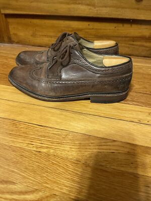 Frye James Wingtip Oxford 84625 - Distressed Cognac brown/tan - Size Men 8 D Buy FRYE Men main image 2