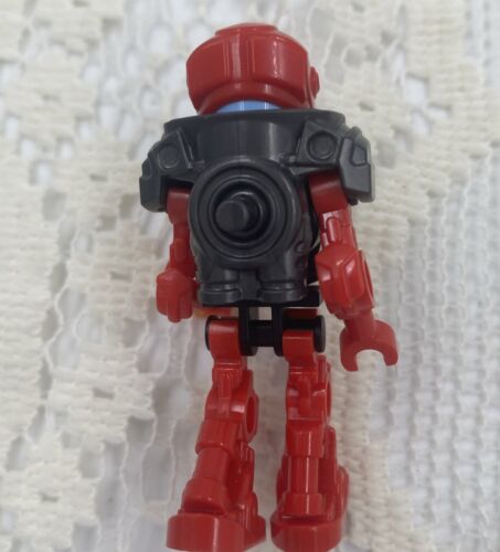 LEGO Furno Mini Red Armor 44021 Light Blue Head Hero Factory Bionicle Minifigure - Picture 3 of 5