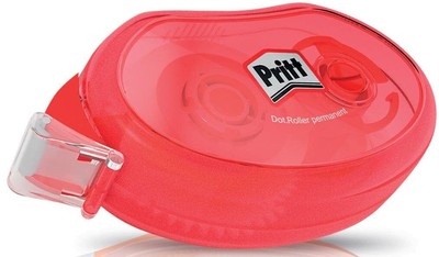 Pritt Kleberoller Compact, permanent, 10m Länge, sofortige Klebekraft, für Papie