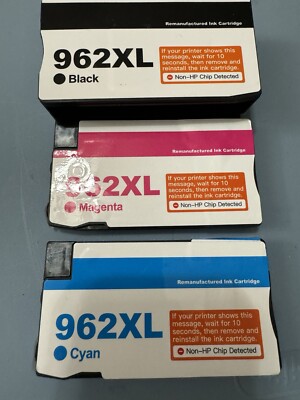 3 pk 962 XL Ink Cartridges for HP Officejet Pro 9010 9015 9018 9020 9025 AIO See